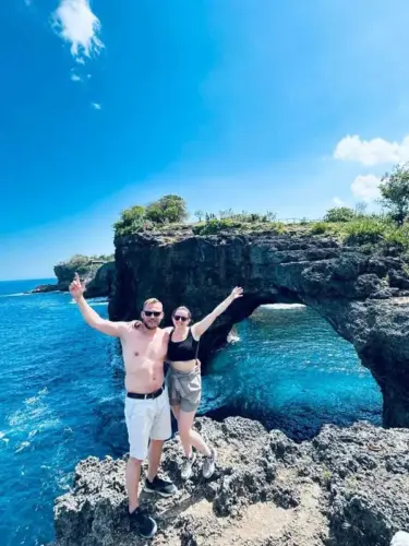 Walk across the awe-inspiring natural bridge at Broken Beach.