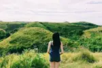 Lush green rolling hills at Bukit Teletubbies in Nusa Penida Travel itinerary